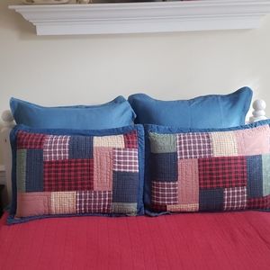 Nobility Denim & Patchwork Quilted Shams